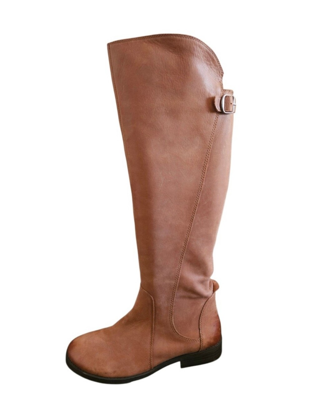 Lucky Brand Brown Leather Riding Knee Boots Size 7